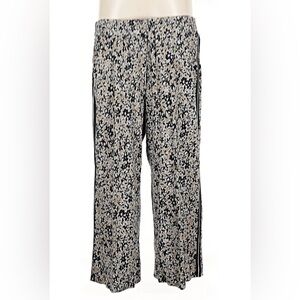 J. Jill Black and Tan Floral Pants